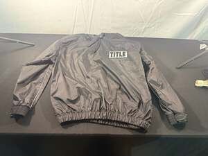 Title Boxing Rip-Stop Nylon Rubber Lined Sauna Suit Hooded Jacket